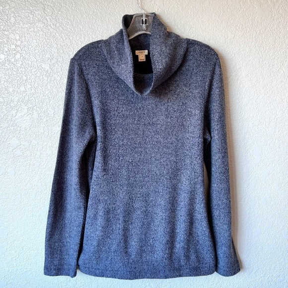 J. Crew Factory Tops - J. Crew Factory cowl cozy fleece top with side seam hand pockets